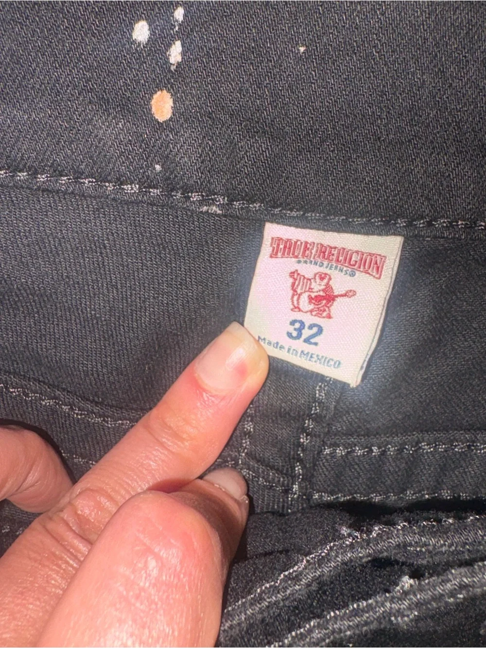 True Religion Skinny Flap Jeans in ELHD Rinse